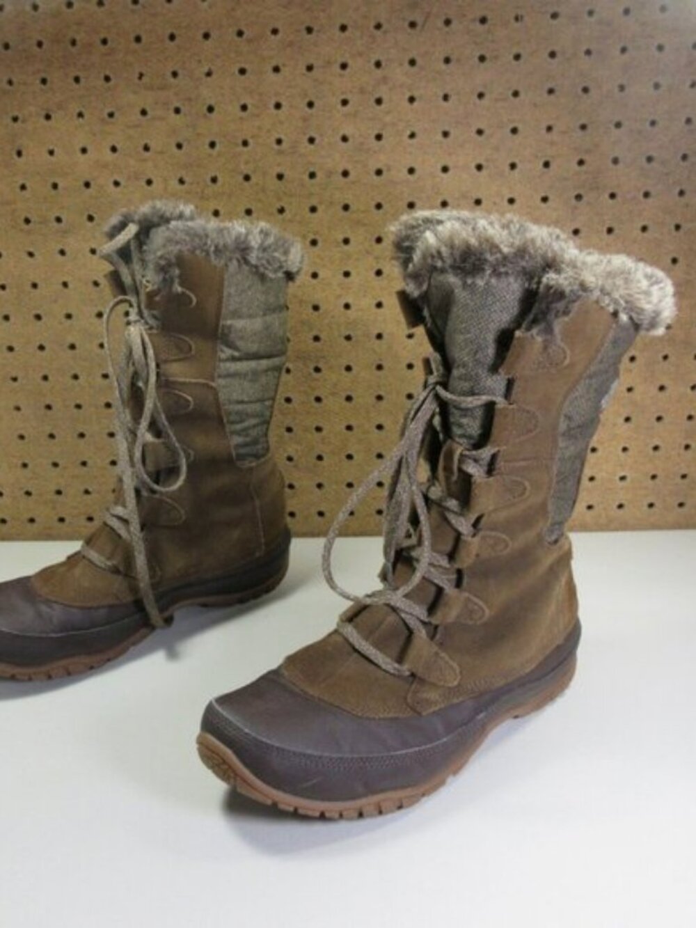 The North Face womens 3tone brown Nuptse Purna 200g WP winter boots 8.5 M